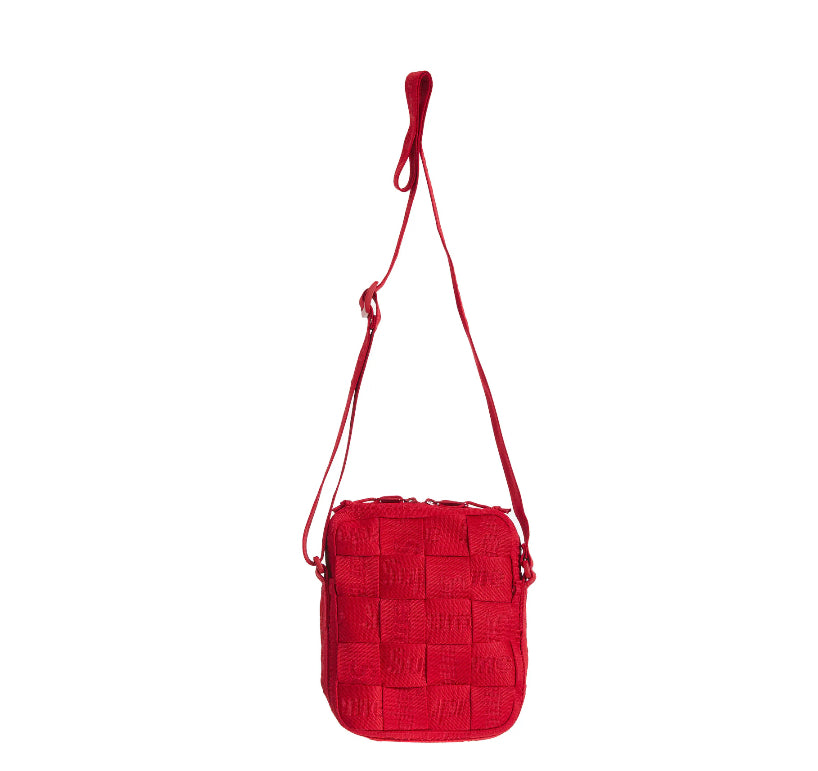 Supreme Woven Shoulder Bag Red