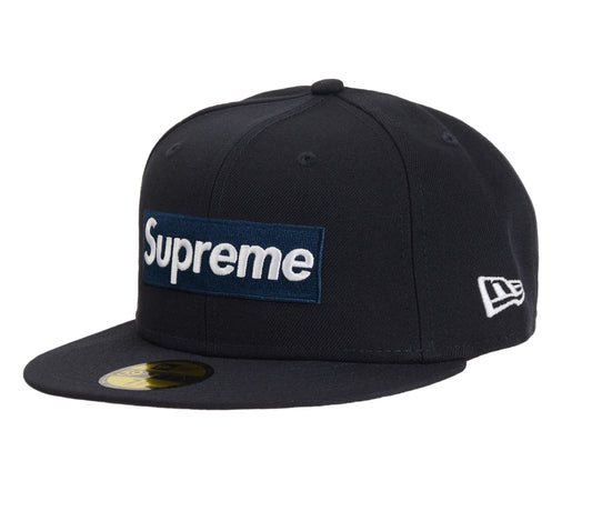 Gorra ajustada Supreme MLB Teams New York Box Logo New Era azul marino