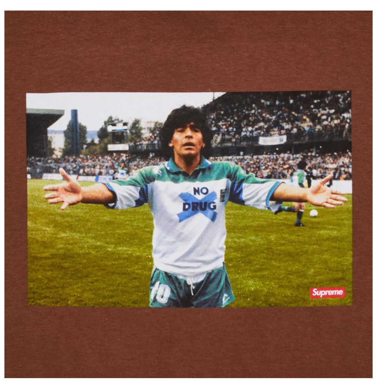 Supreme Maradona Tee “Brown”