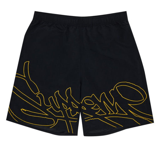 Shorts de agua Supreme Tag Negro