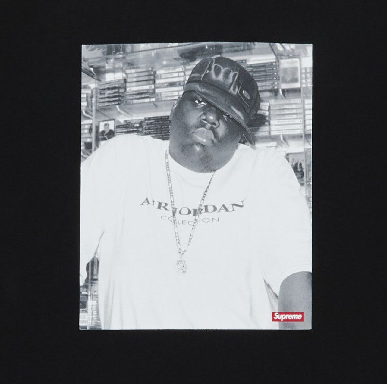 Supreme x Jordan Biggie S/S Top Black