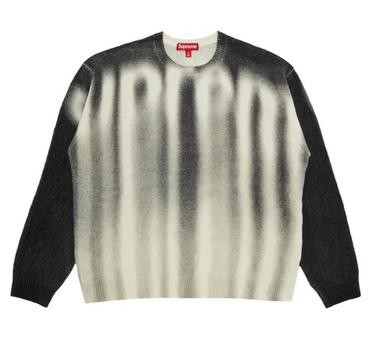 Supreme Blurred Logo Sweater “Black”