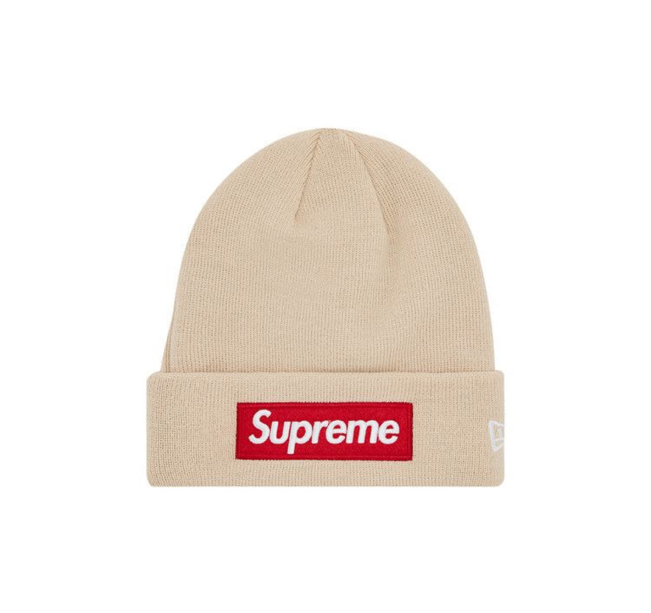 Supreme New Era Box Logo Beanie “Stone”