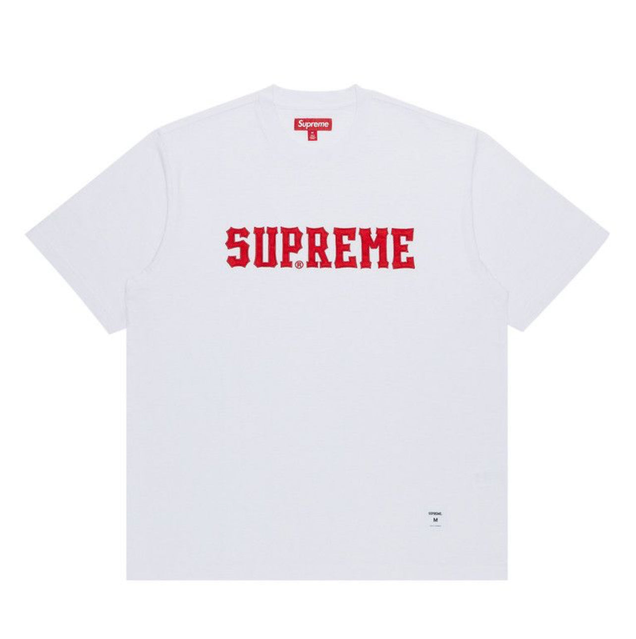 Supreme Twill Applique S/S Tee White