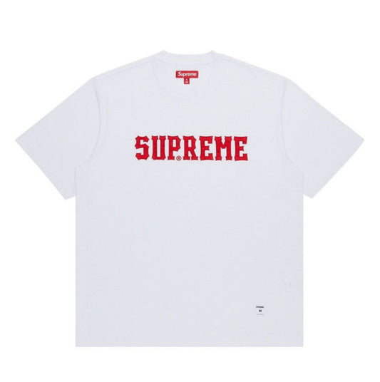 Supreme Twill Applique S/S Tee White