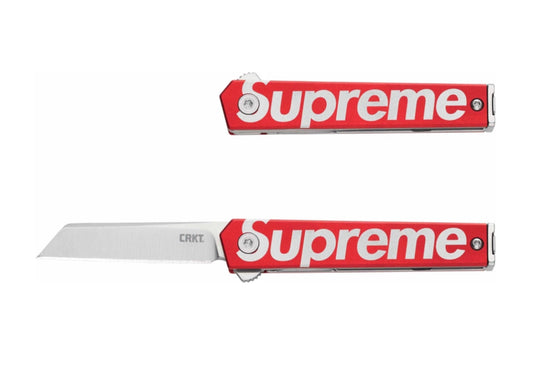 Supreme CRKT Microflipper Pocket Knife Red