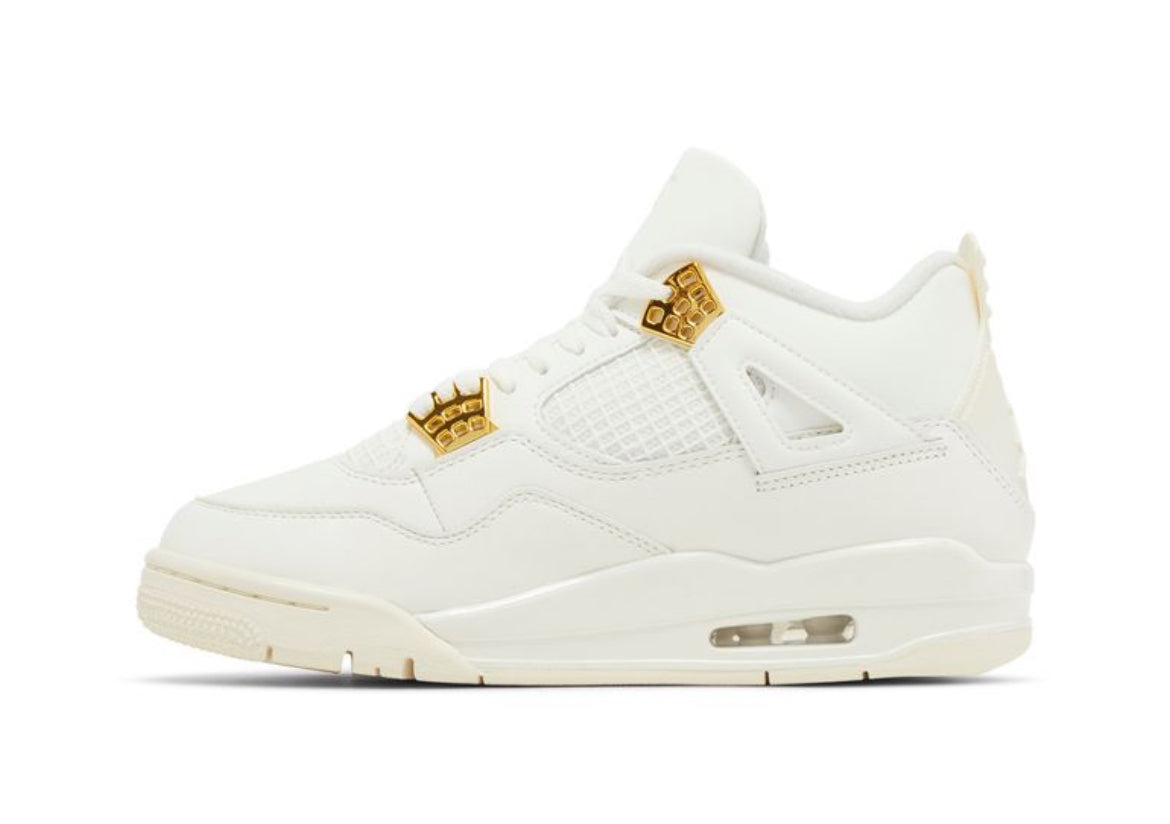 Jordan 4 Metálico Oro