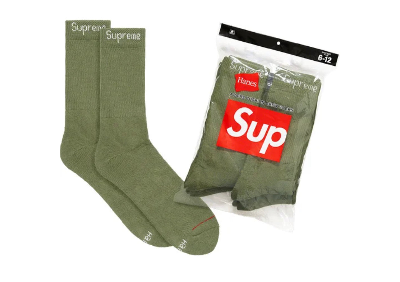 Supreme x Hanes Crew Socks (4 pack)