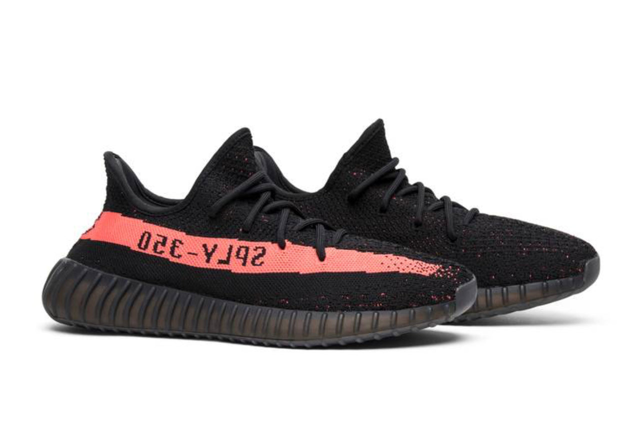 Yeezy 350 V2 Núcleo Negro Rojo