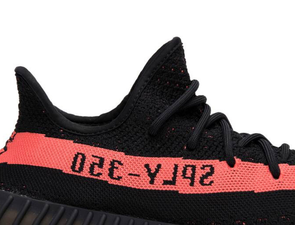 Yeezy 350 V2 Núcleo Negro Rojo