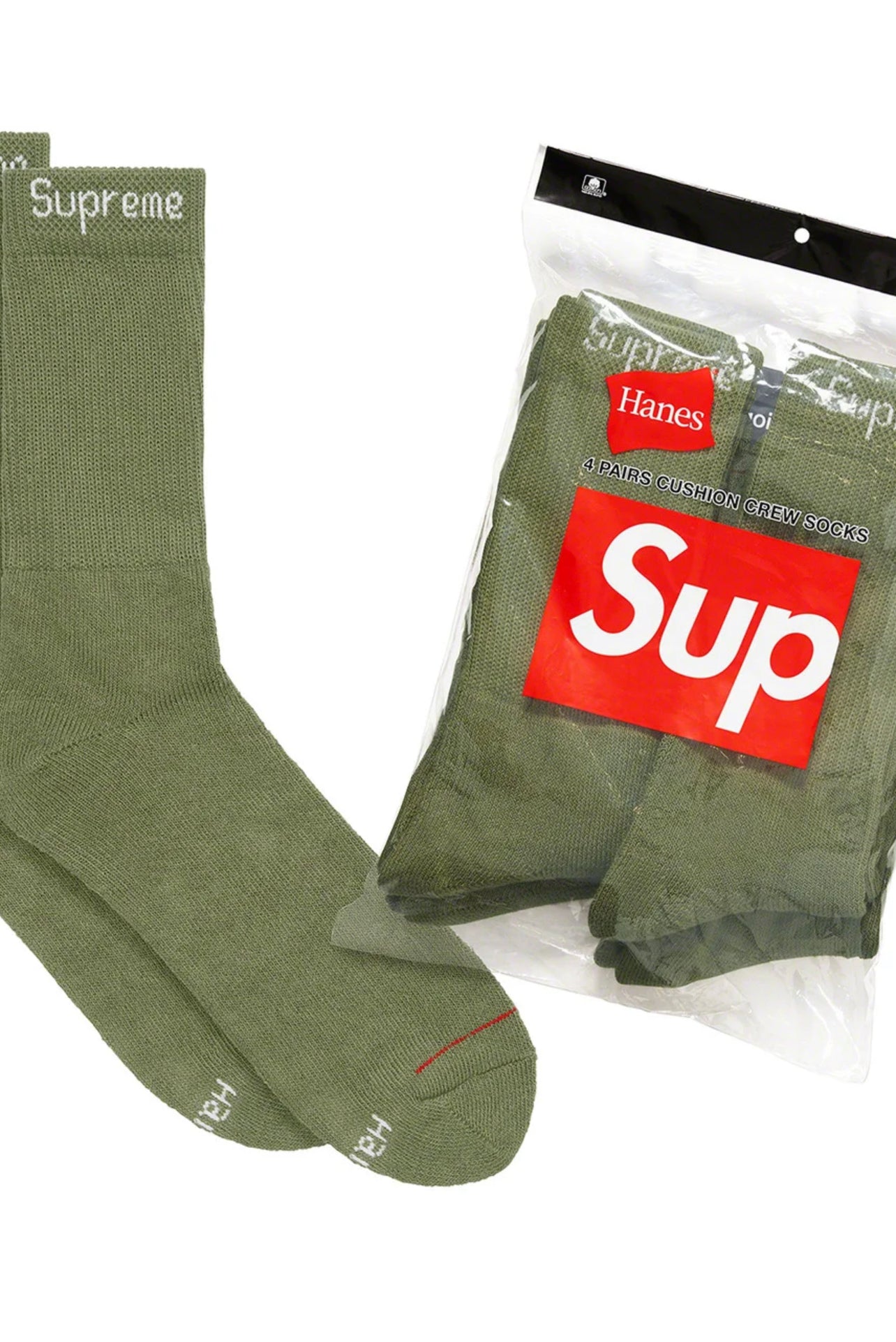 Calcetines deportivos Supreme x Hanes (paquete de 4)