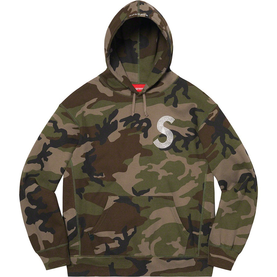 Supreme Swarovski S Logo Hooded Sweatshirt