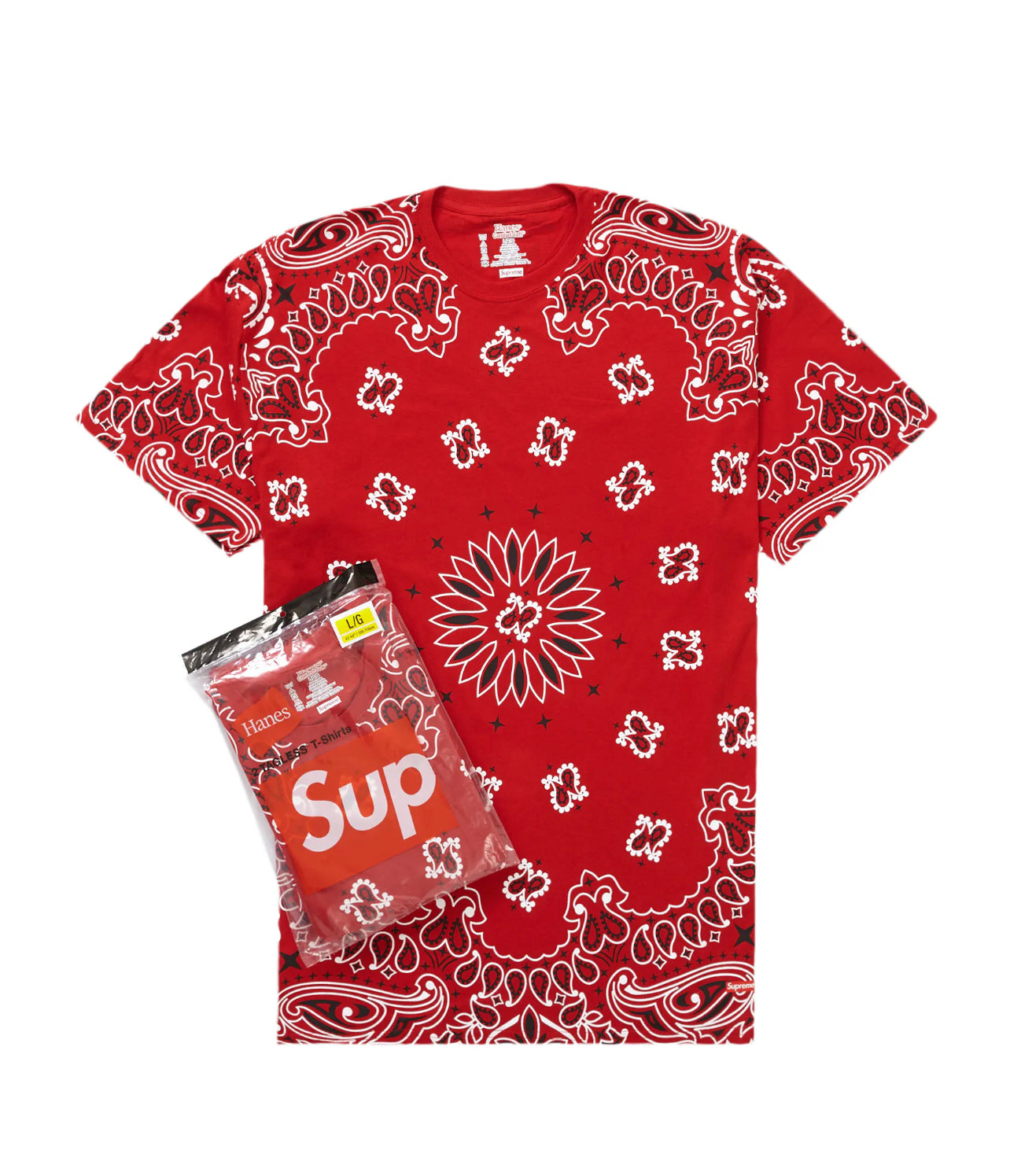 Supreme Hanes Bandana Tagless Tees (2 Pack)