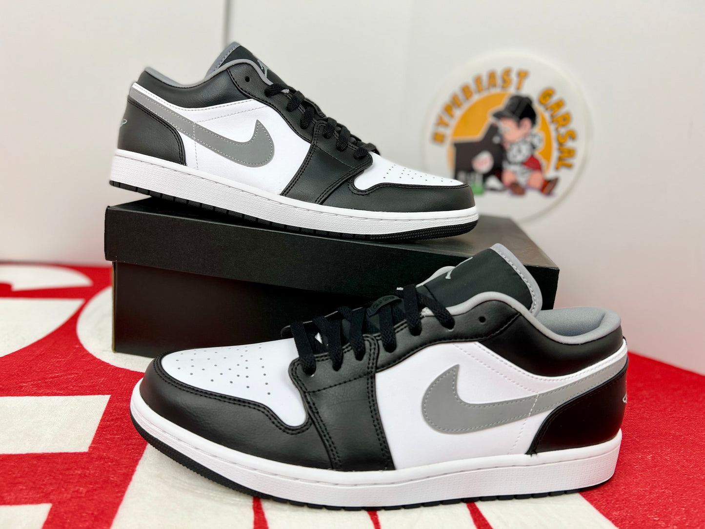 Jordan 1 Low Black White Grey